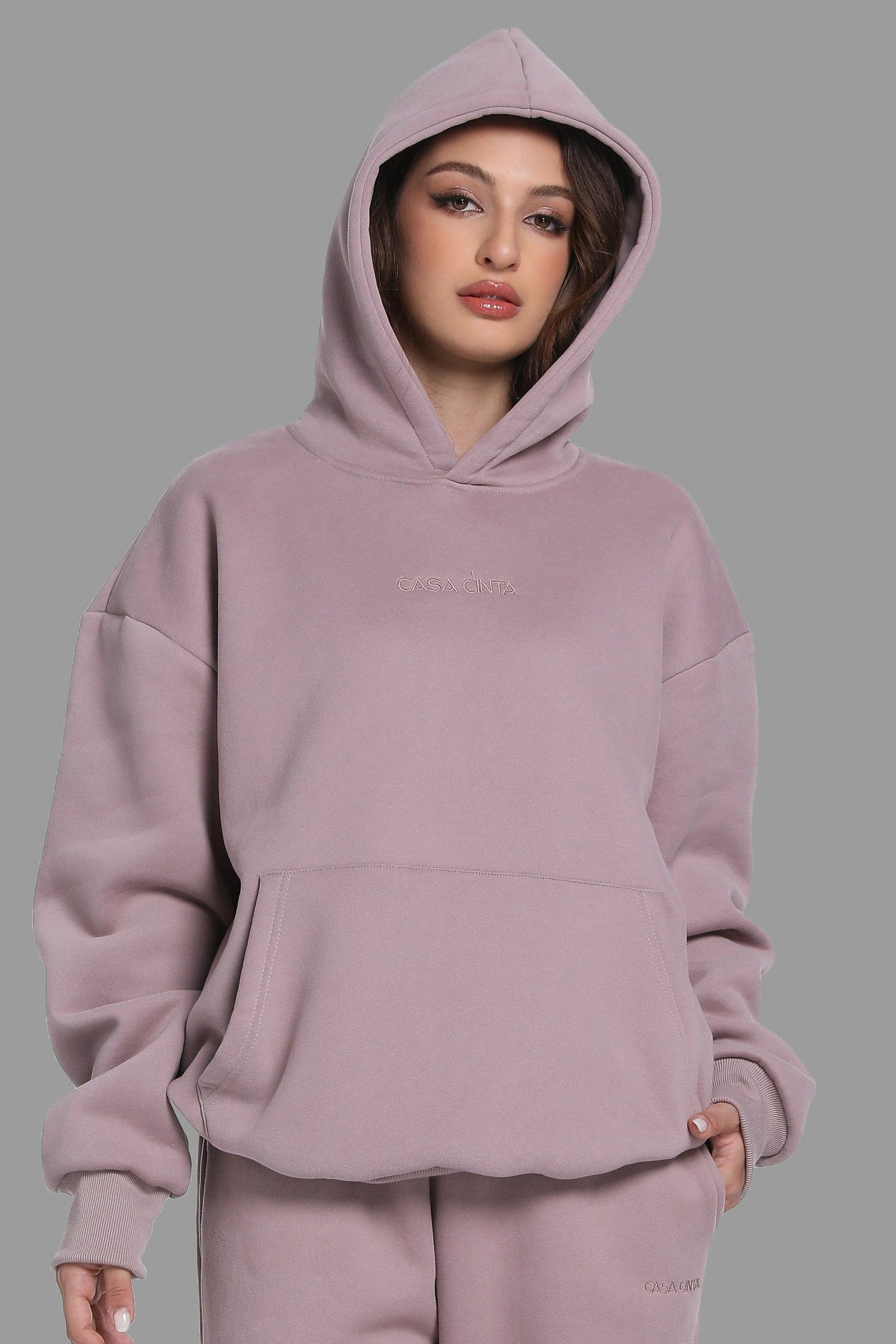Minimalist Hoodie - Mauve